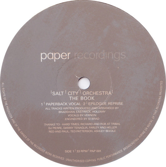 Salt City Orchestra : The Book (12")