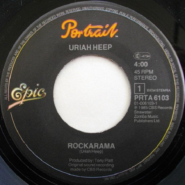 Uriah Heep : Rockarama (7", Single)