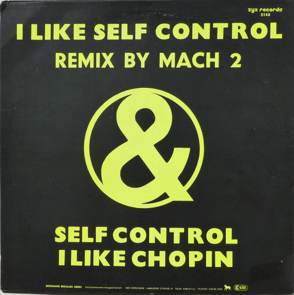 Mach 2 (2) : I Like Self Control (12")