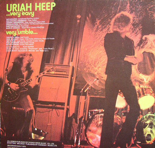 Uriah Heep : ...Very 'Eavy Very 'Umble (LP, Album, RE)