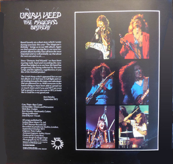 Uriah Heep : The Magician's Birthday (LP, Album, RE, Gat)
