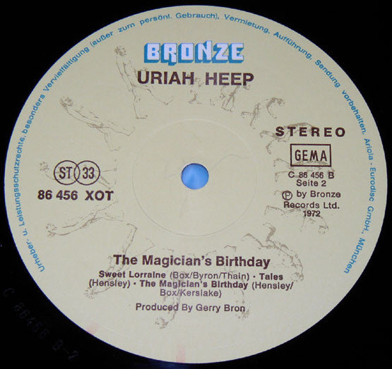 Uriah Heep : The Magician's Birthday (LP, Album, RE, Gat)