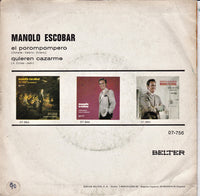 Manolo Escobar : El Porompompero / Quieren Cazarme (7", Single)