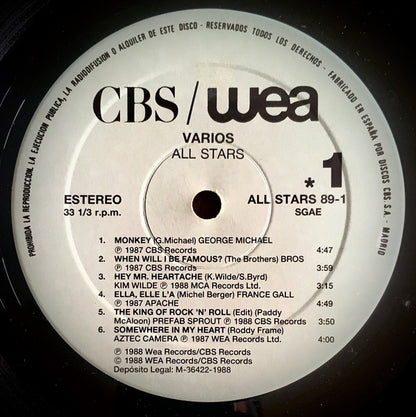 Various : All Stars (The Album) (2xLP, Comp, Gat)