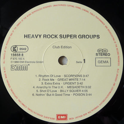 Various : Heavy Rock Super Groups (LP, Comp, Club)