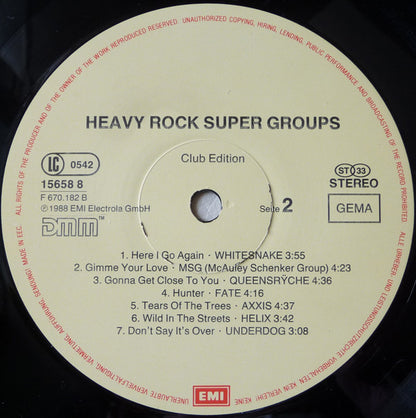 Various : Heavy Rock Super Groups (LP, Comp, Club)