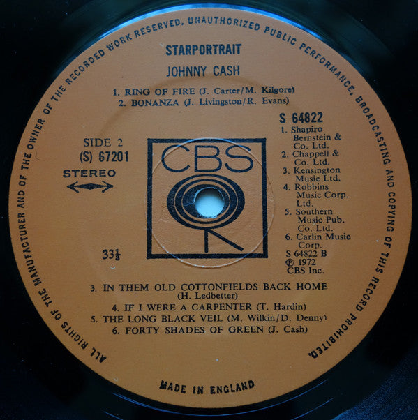 Johnny Cash : Starportrait (2xLP, Comp)