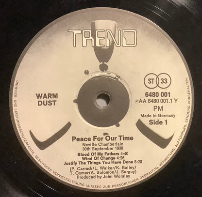 Warm Dust : Peace For Our Time (LP, Album)