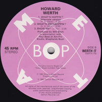 Howard Werth : 4D Man (12", Maxi)