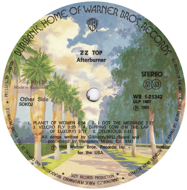 ZZ Top : Afterburner (LP, Album)