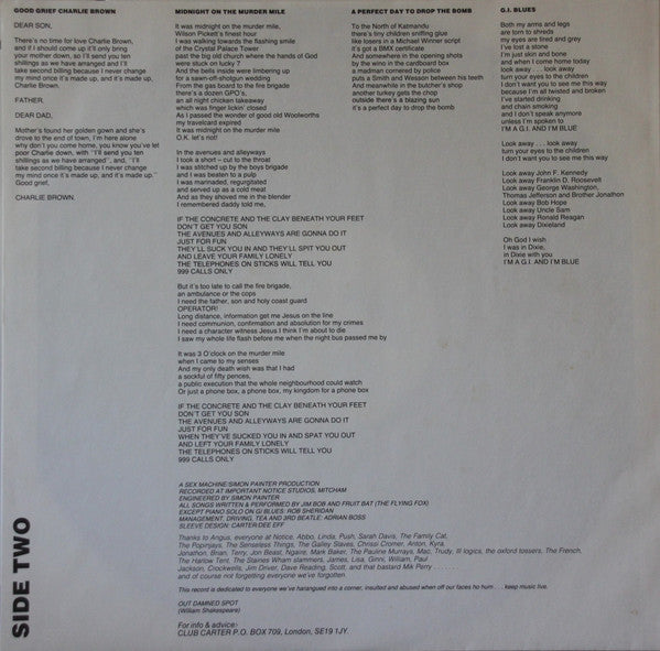 Carter The Unstoppable Sex Machine : 101 Damnations (LP, Album, RP)