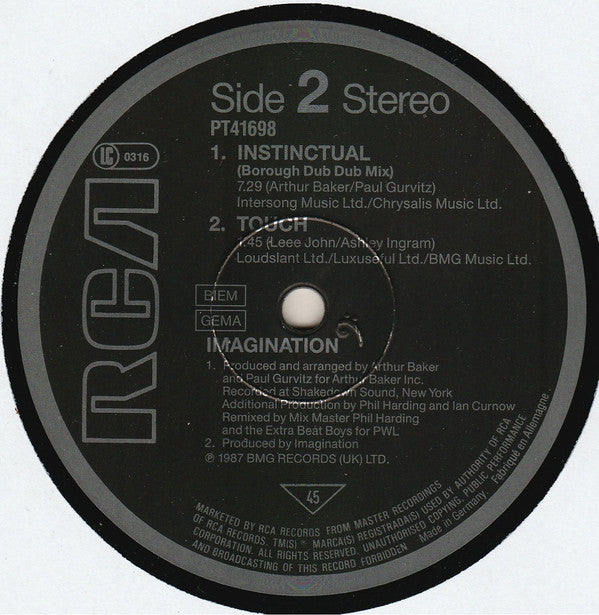 Imagination : Instinctual (12", Maxi)