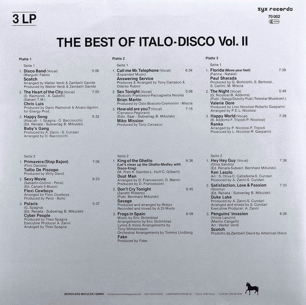 Various : The Best Of Italo Disco Vol. 2 (3xLP, Comp, Gre + Box)
