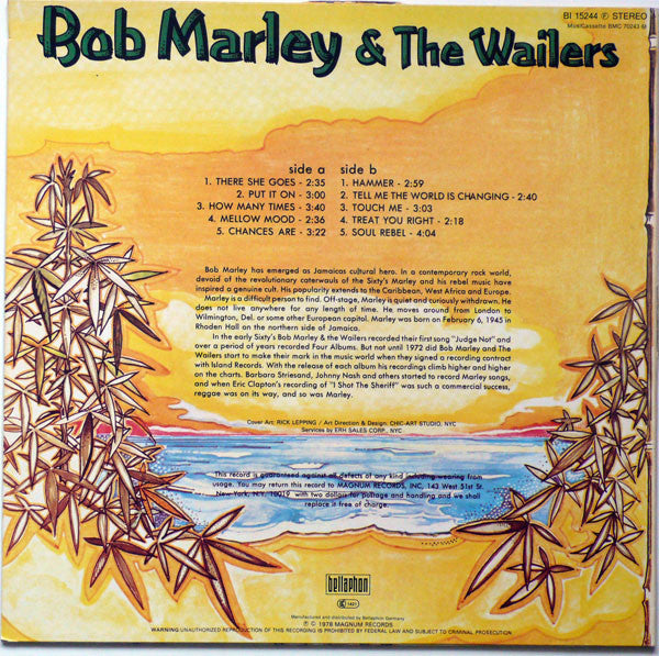 Bob Marley & The Wailers : Bob Marley & The Wailers (LP, Comp)