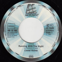 Lionel Richie : Running With The Night (7", Single)