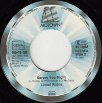 Lionel Richie : Running With The Night (7", Single)