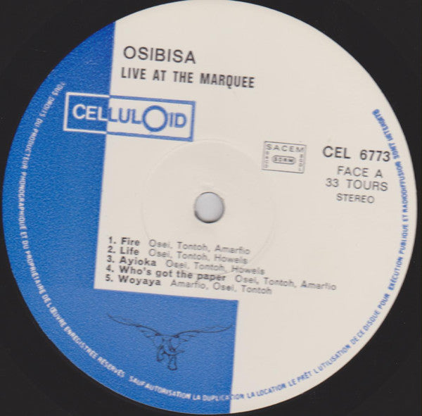Osibisa : Live At The Marquee (LP)