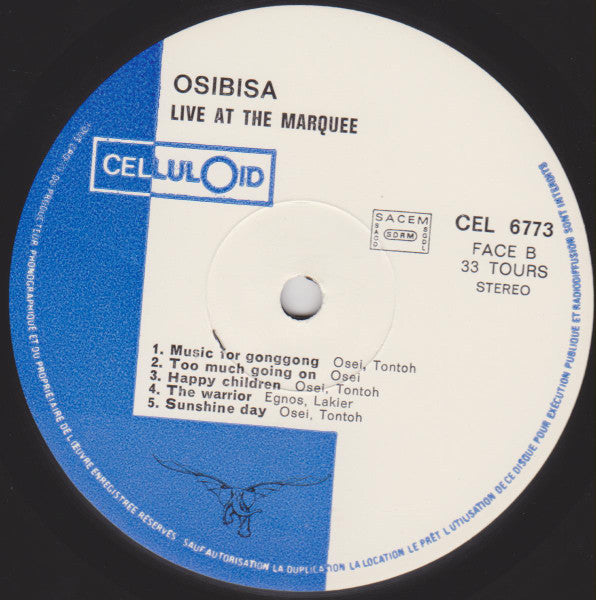 Osibisa : Live At The Marquee (LP)