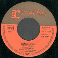 Frank Sinatra : Summer Wind (7", Single)