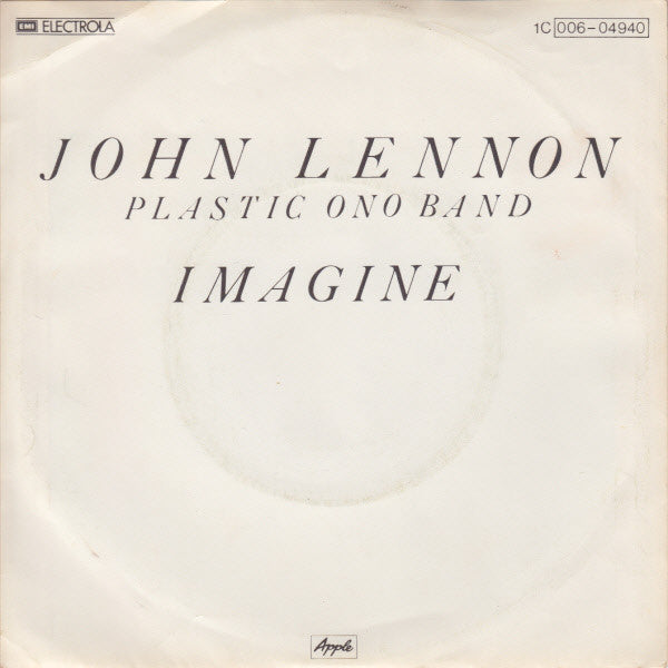 John Lennon, Plastic Ono Band* : Imagine (7", Single, RE)