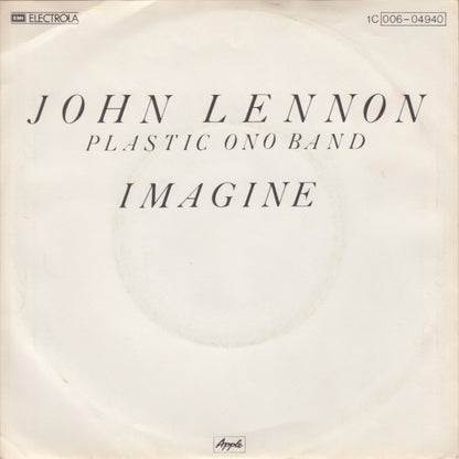 John Lennon, Plastic Ono Band* : Imagine (7", Single, RE)