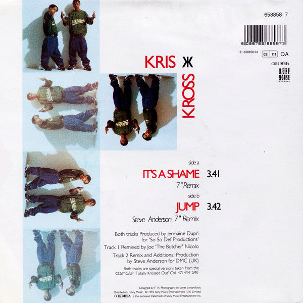 Kris Kross : Its A Shame (7", Single, Pos)