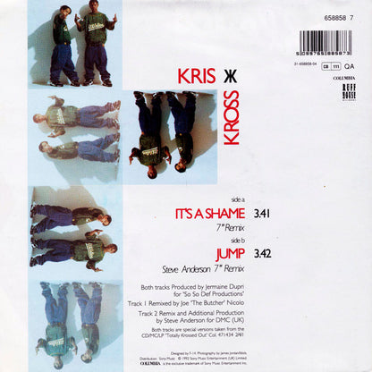 Kris Kross : Its A Shame (7", Single, Pos)