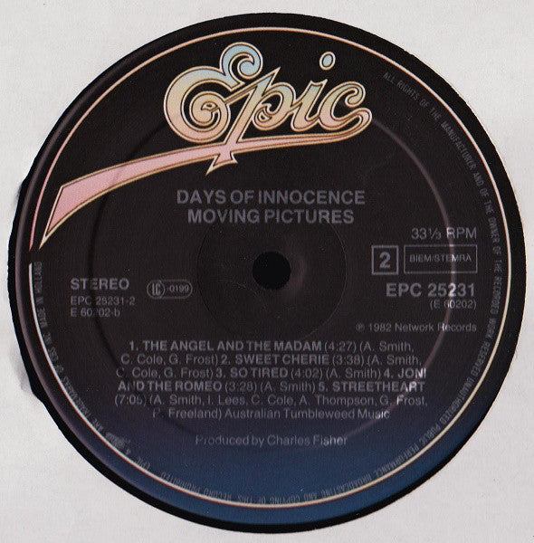 Moving Pictures (2) : Days Of Innocence (LP, Album)