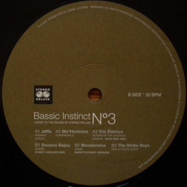 Various : Bassic Instinct No. 3 (2xLP, Comp)