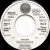 Uriah Heep : Lady In Black (7", Single)