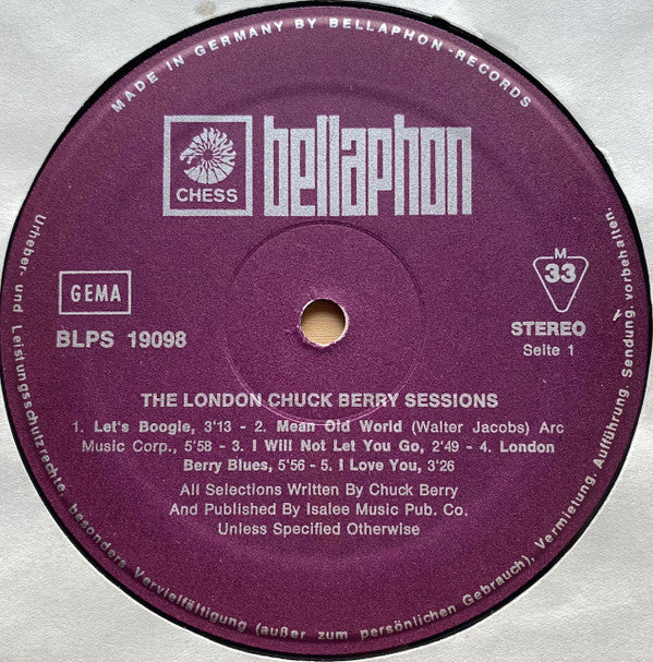 Chuck Berry : The London Chuck Berry Sessions (LP, Album, Gat)