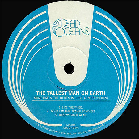The Tallest Man On Earth : Sometimes The Blues Is Just A Passing Bird (12", EP)