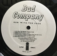 Bad Company (3) : Run With The Pack (LP, Album, Gat)