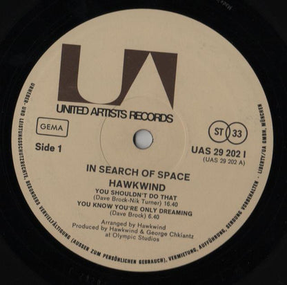 Hawkwind : X In Search Of Space (LP, Album, Gim)