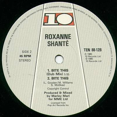 Roxanne Shanté : Bite This (12")