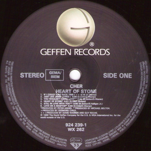 Cher : Heart Of Stone (LP, Album, Sto)