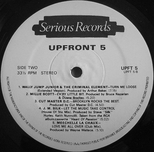 Various : Upfront 5 (LP, Comp)