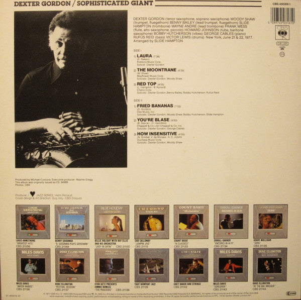 Dexter Gordon : Sophisticated Giant (LP, Album, RE)