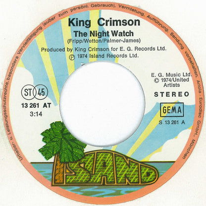 King Crimson : The Night Watch / The Great Deceiver (7", Single)