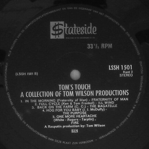 Various : Tom's Touch (LP, Comp)