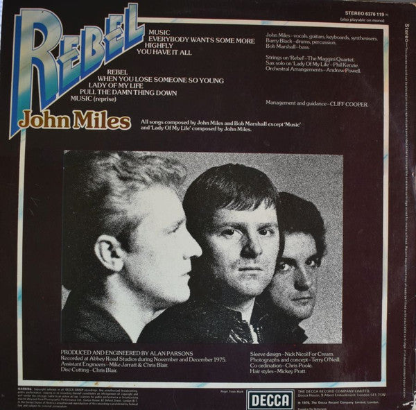 John Miles : Rebel (LP, Album)