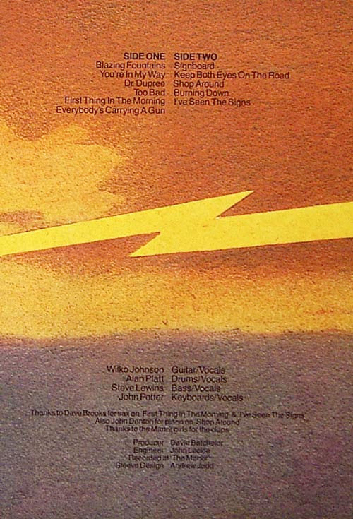 Wilko* : Solid Senders (LP)