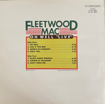 Fleetwood Mac : Oh Well "Live" (LP, Album)