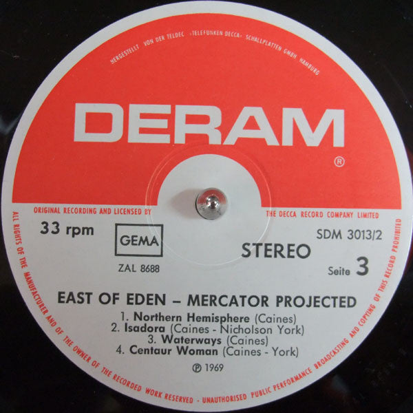 East Of Eden (2) : Snafu / Mercator Projected (2xLP, Comp)