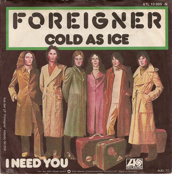 Foreigner : Cold As Ice (7", Single)