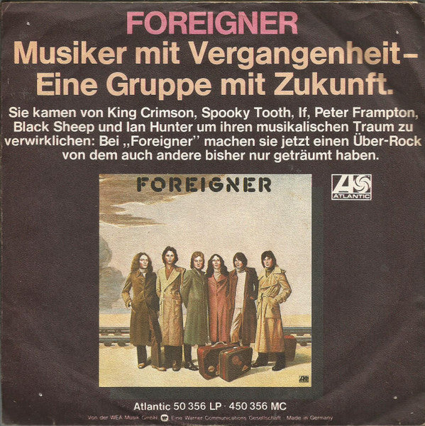 Foreigner : Cold As Ice (7", Single)