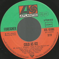 Foreigner : Cold As Ice (7", Single)