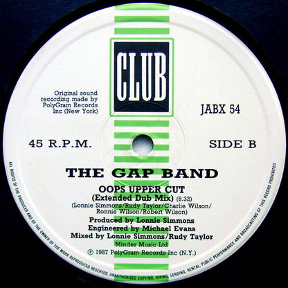 Gap Band* : Oops Upside Your Head ('87 Mix) (12", Single)