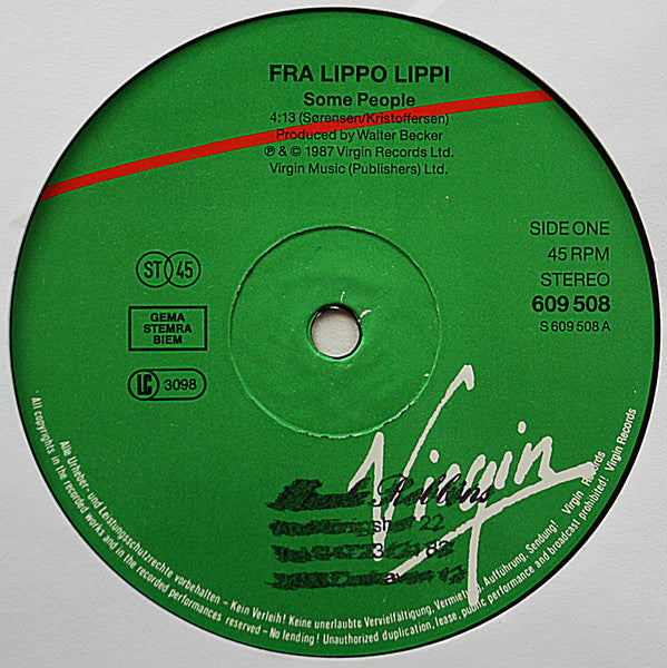 Fra Lippo Lippi : Some People (12")