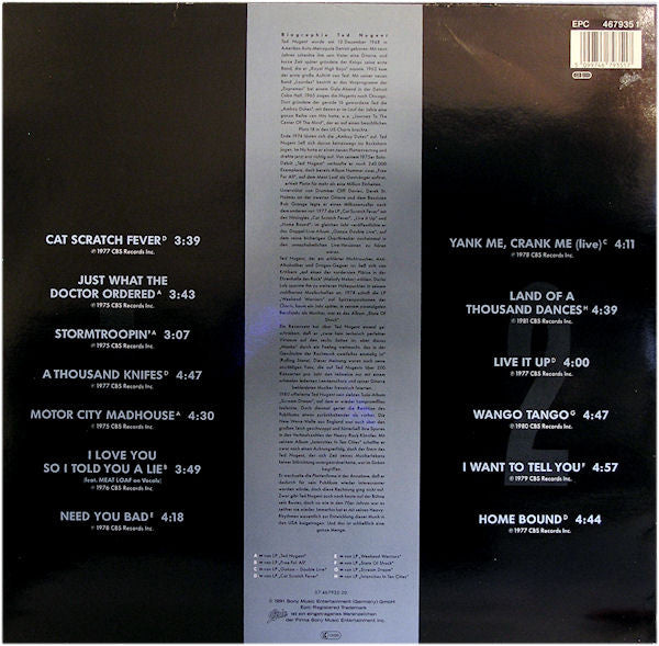 Ted Nugent : The Very Best Of Ted Nugent (LP, Comp)